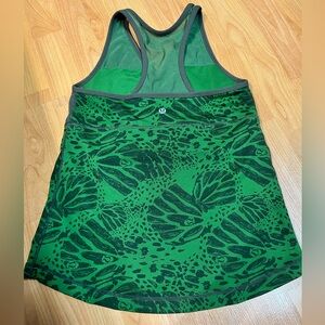 VGUC - Lululemon Deep V Tank Top (Size 8) *Green/Khaki
